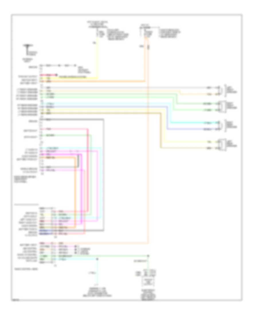 Radio Wiring Diagrams, without Delco Bose for Chevrolet Corvette 1991