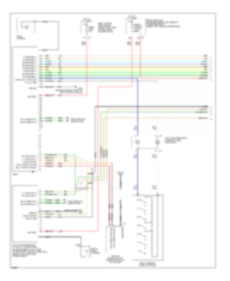6-Speaker System Wiring Diagram, with DVD (1 of 2) for Chevrolet Malibu Maxx LS 2006