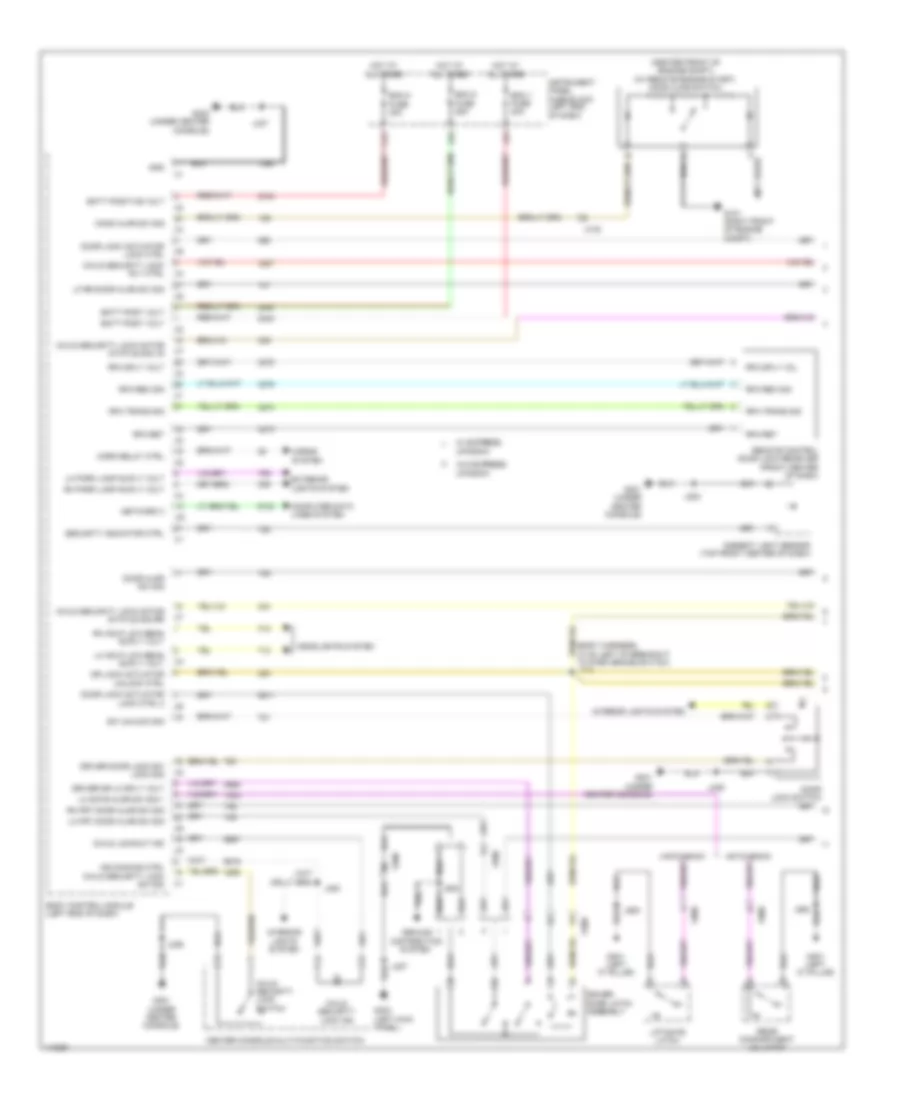 Forced Entry Wiring Diagram 1 of 2 for Chevrolet Sonic LS 2014