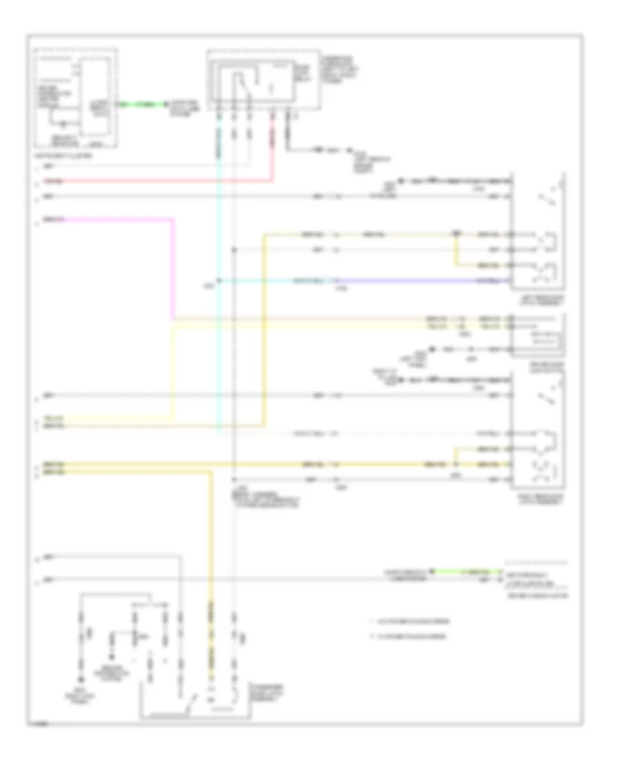 Forced Entry Wiring Diagram (2 of 2) for Chevrolet Sonic LS 2014