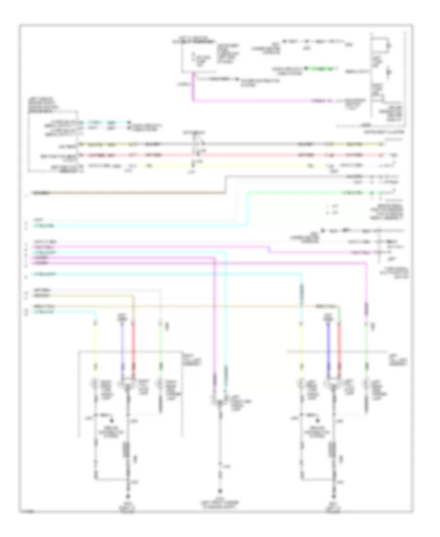 Exterior Lamps Wiring Diagram (2 of 2) for Chevrolet Sonic LS 2014