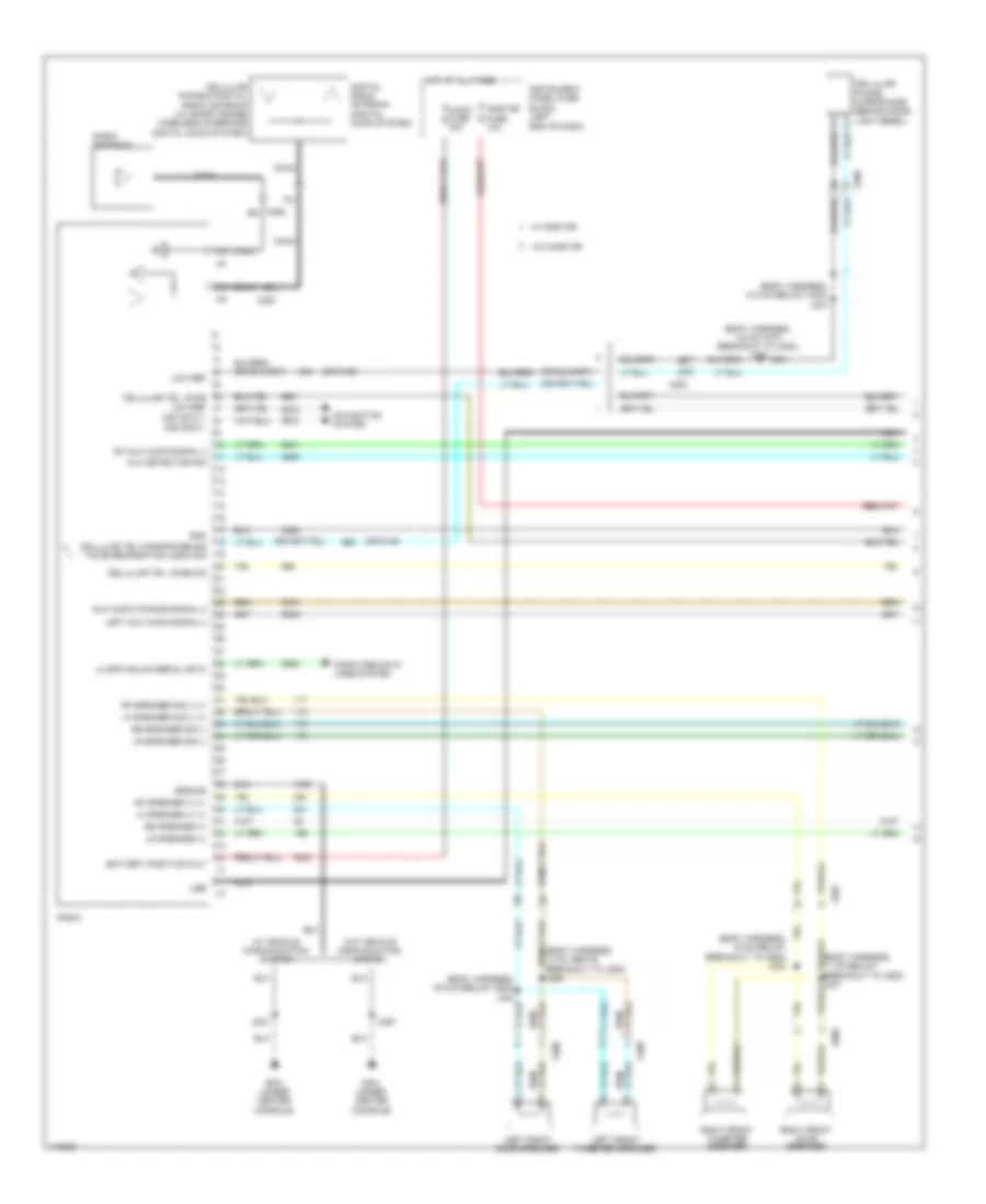 Navigation Wiring Diagram 1 of 2 for Chevrolet Sonic LS 2014