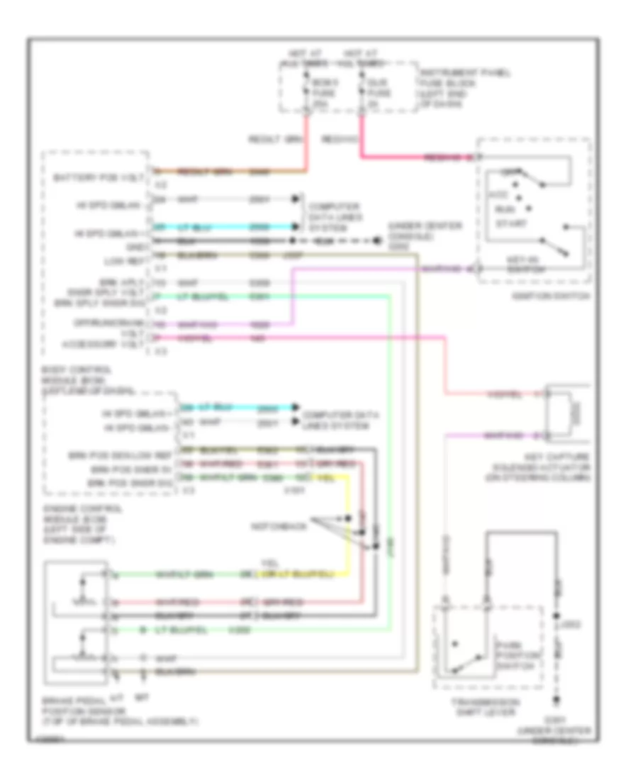 Ignition Lock Solenoid Wiring Diagram for Chevrolet Sonic LS 2014