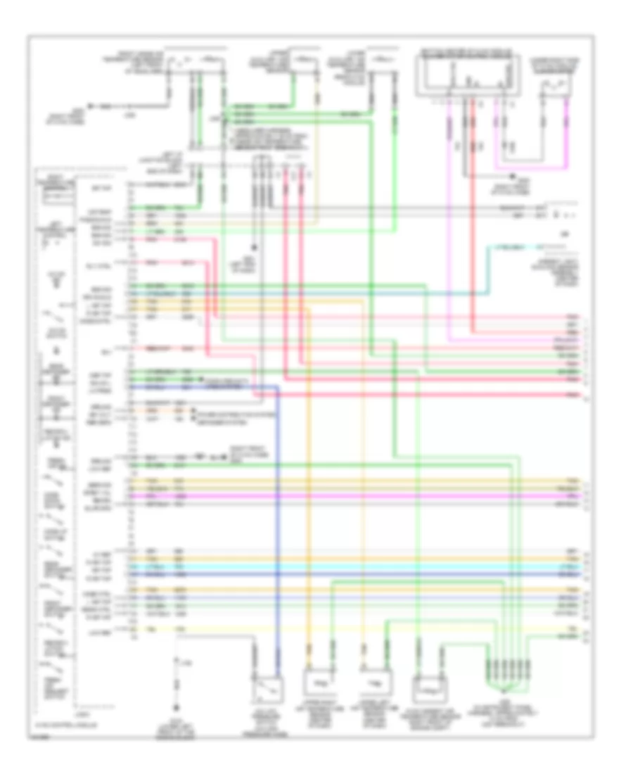 Automatic AC Wiring Diagram, Hybrid (1 of 4) for Chevrolet Tahoe 2009