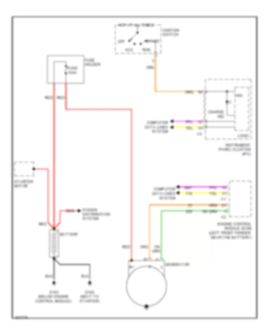 Charging Wiring Diagram for Chevrolet Aveo LS 2009