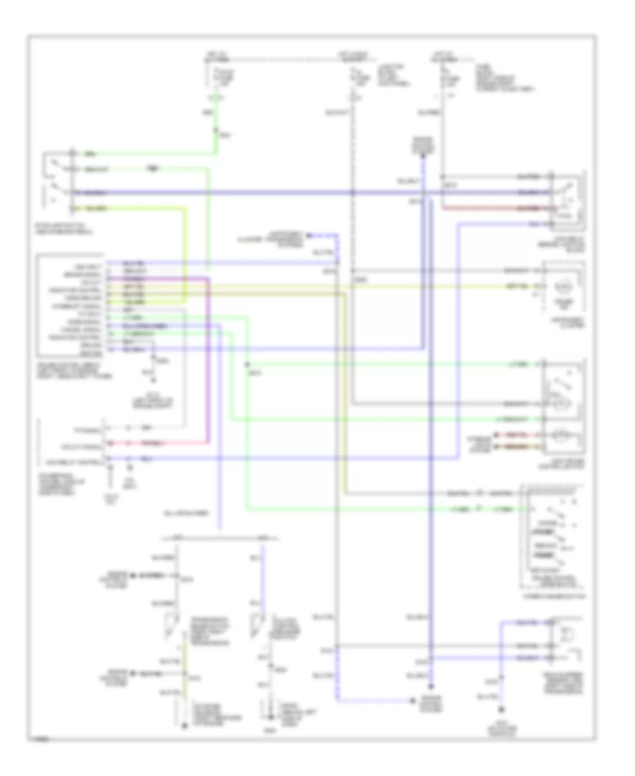 Cruise Control Wiring Diagram for Chevrolet Tracker 2001