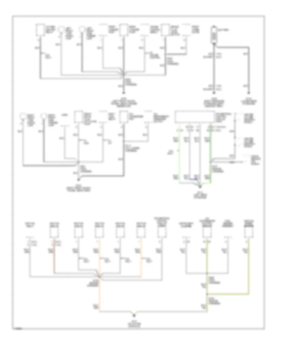 Ground Distribution Wiring Diagram 1 of 3 for Chevrolet Tracker 2001