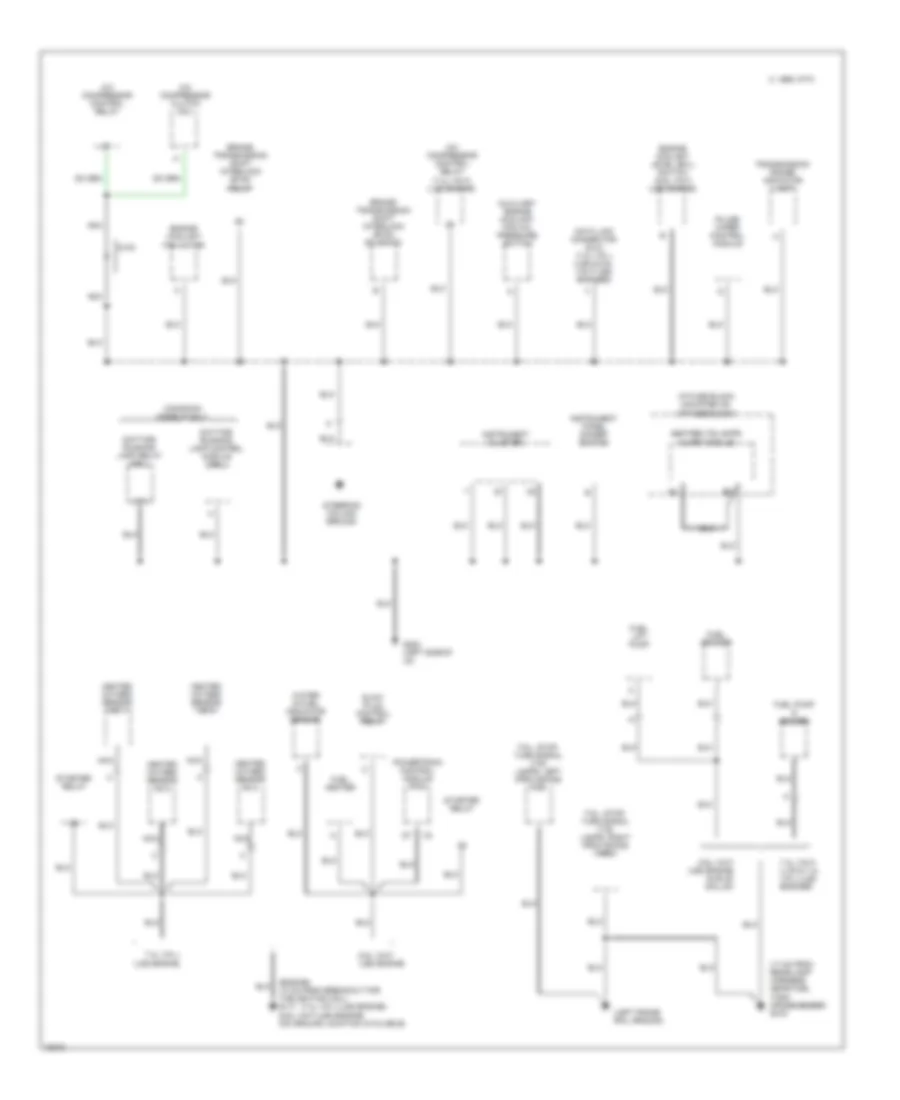 Ground Distribution Wiring Diagram, Motor Home Chassis (2 of 2) for Chevrolet Cutaway G30 1996