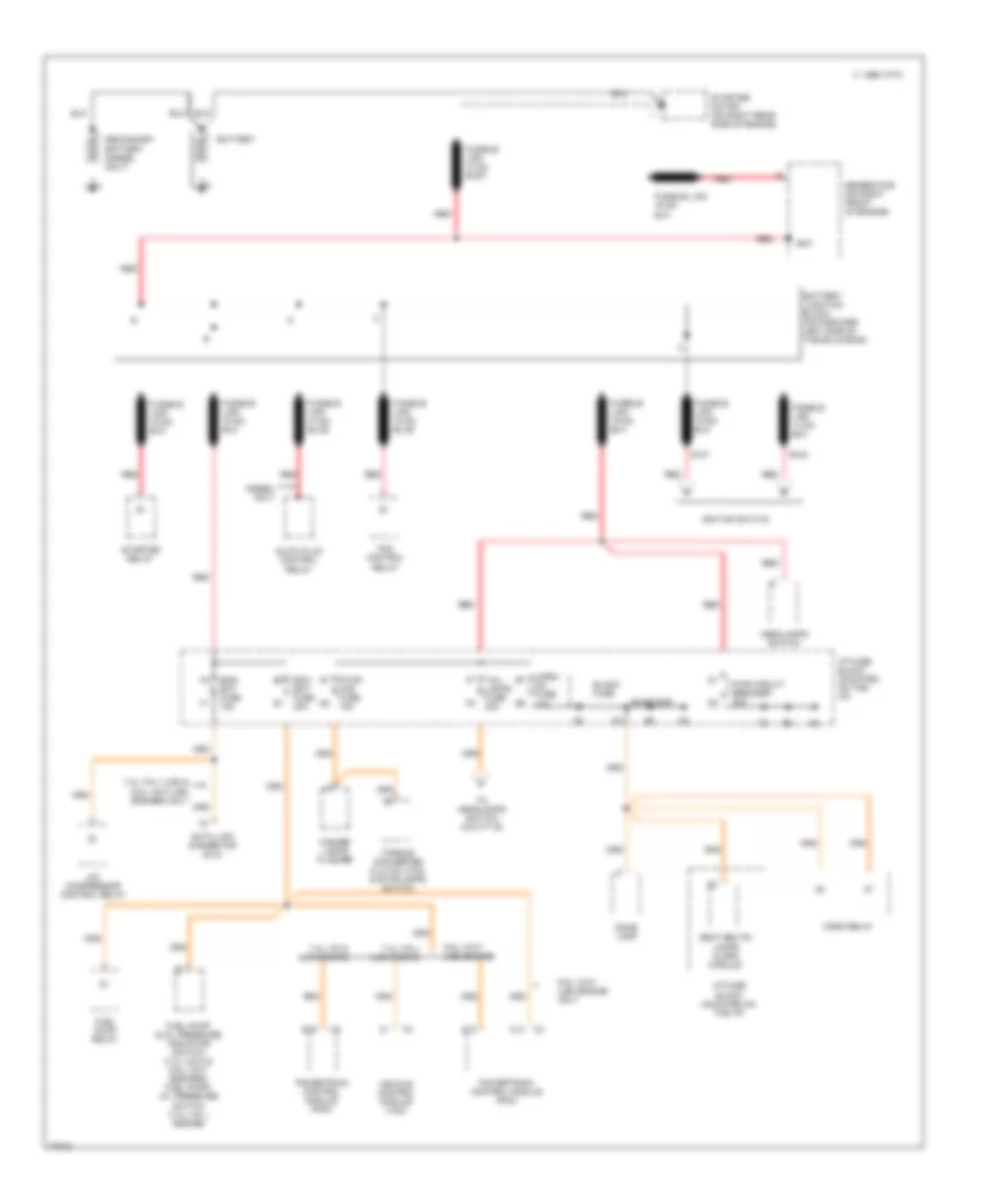 Power Distribution Wiring Diagram, Motor Home Chassis (1 of 5) for Chevrolet Cutaway G30 1996