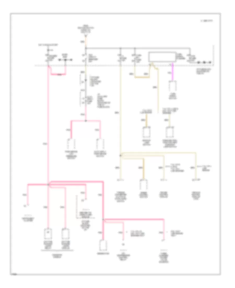 Power Distribution Wiring Diagram, Motor Home Chassis (4 of 5) for Chevrolet Cutaway G30 1996