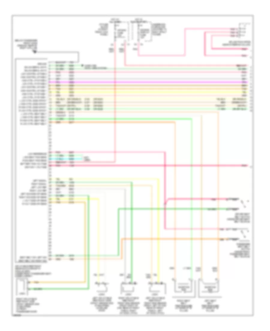 Supplemental Restraints Wiring Diagram 1 of 3 for Chevrolet Impala SS 2007
