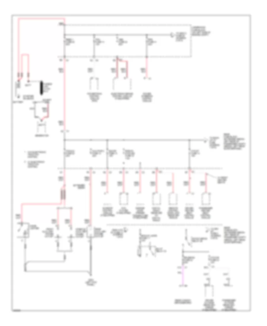 Power Distribution Wiring Diagram 1 of 5 for Chevrolet Malibu Maxx LT 2006