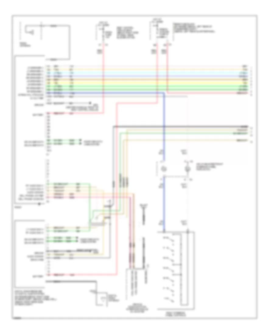 6-Speaker System Wiring Diagram, with DVD (1 of 2) for Chevrolet Malibu Maxx LT 2006