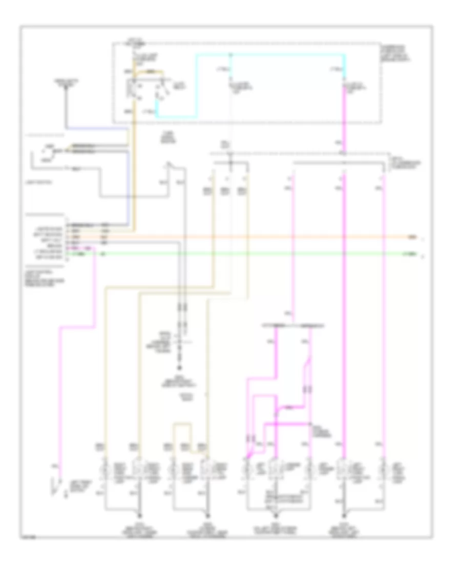 Exterior Lamps Wiring Diagram 1 of 3 for Chevrolet Aveo 2005