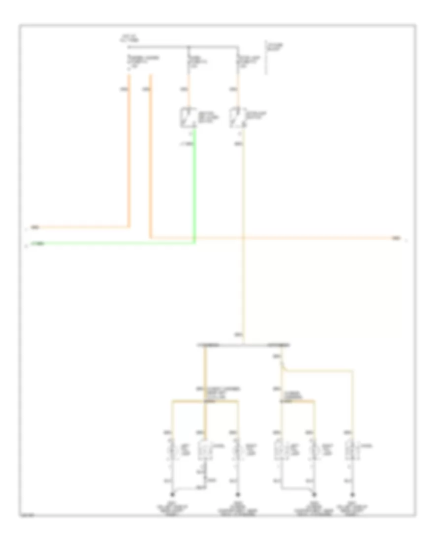 Exterior Lamps Wiring Diagram (2 of 3) for Chevrolet Aveo 2005