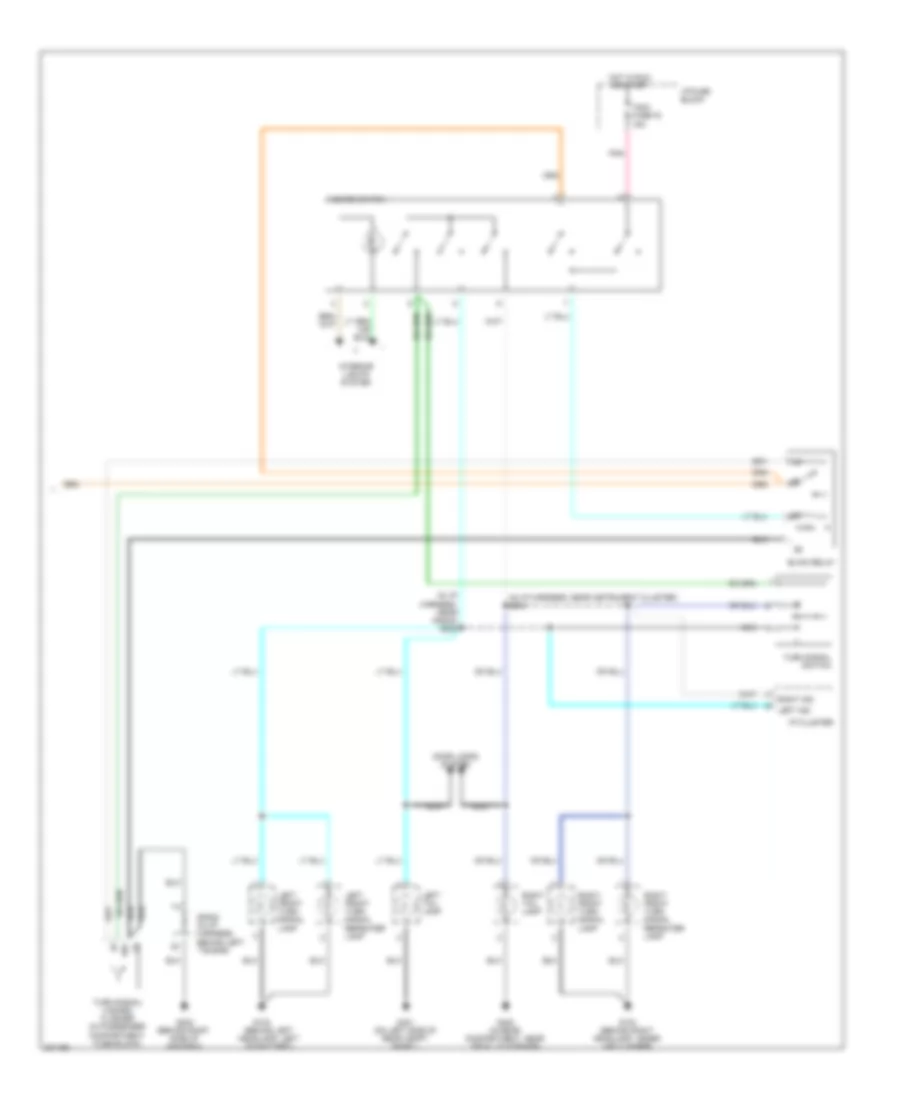 Exterior Lamps Wiring Diagram 3 of 3 for Chevrolet Aveo 2005