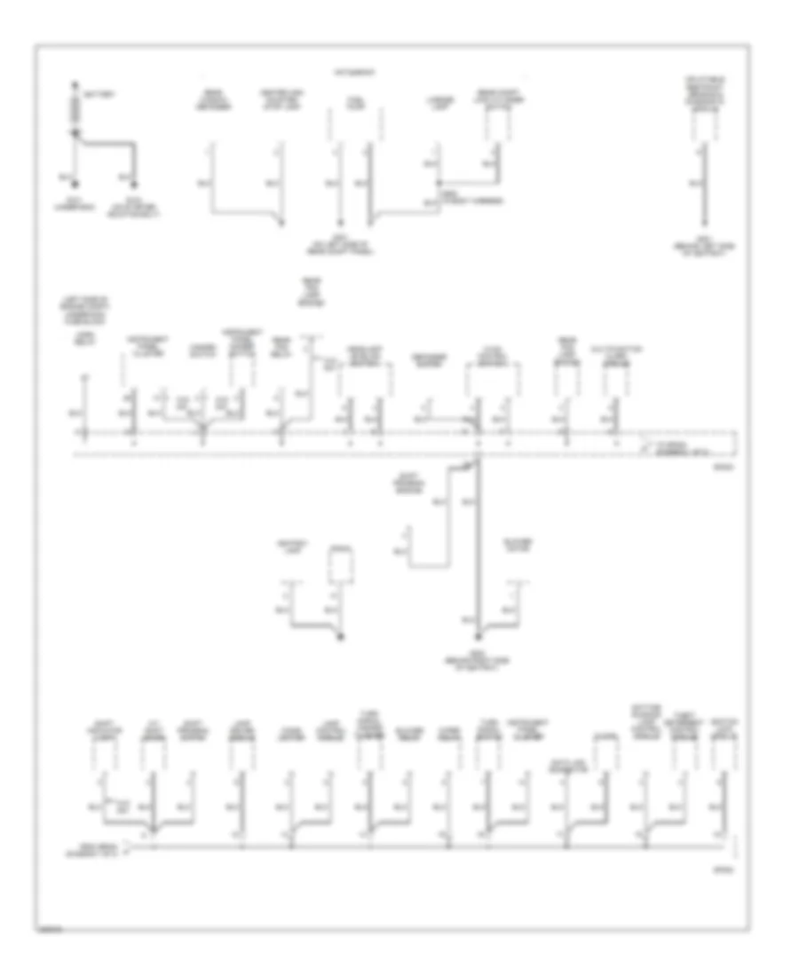 Ground Distribution Wiring Diagram 1 of 3 for Chevrolet Aveo 2005