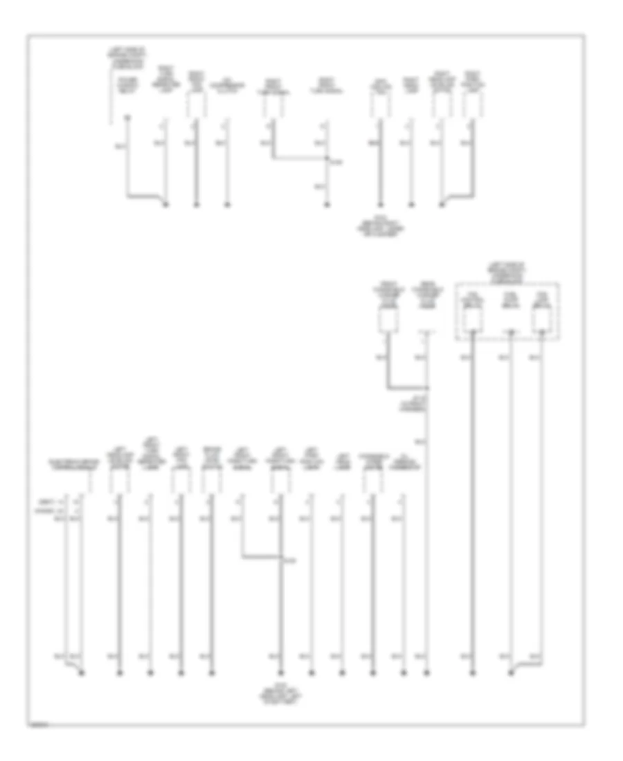 Ground Distribution Wiring Diagram 3 of 3 for Chevrolet Aveo 2005