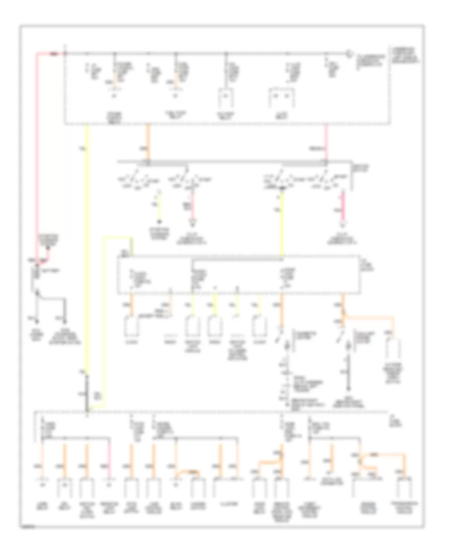 Power Distribution Wiring Diagram 1 of 4 for Chevrolet Aveo 2005
