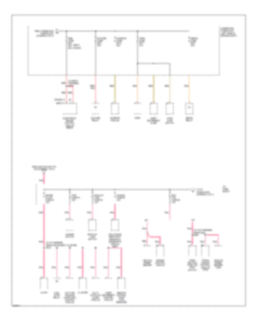 Power Distribution Wiring Diagram (3 of 4) for Chevrolet Aveo 2005