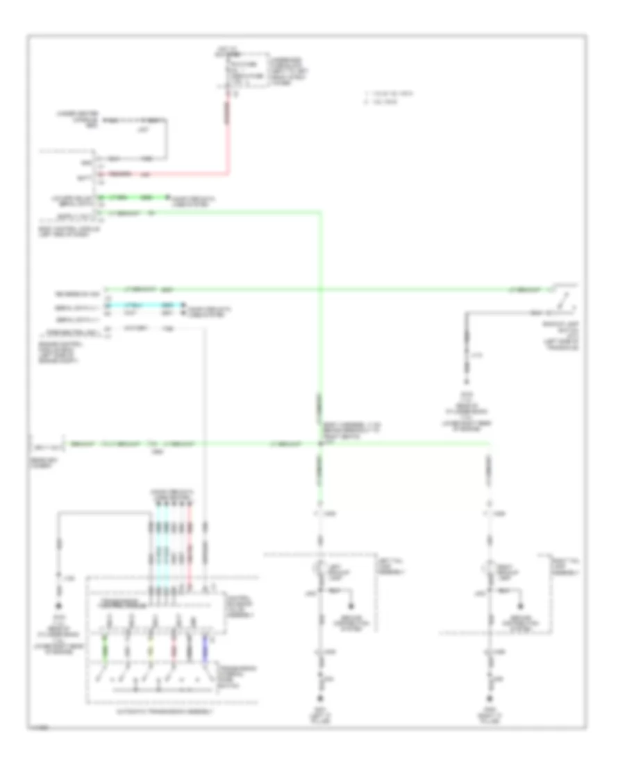 Backup Lamps Wiring Diagram for Chevrolet Sonic LT 2014