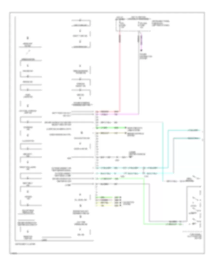 Instrument Cluster Wiring Diagram 1 of 2 for Chevrolet Sonic LT 2014