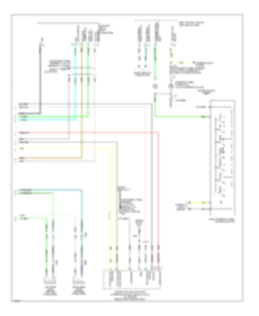 Navigation Wiring Diagram 2 of 2 for Chevrolet Sonic LT 2014