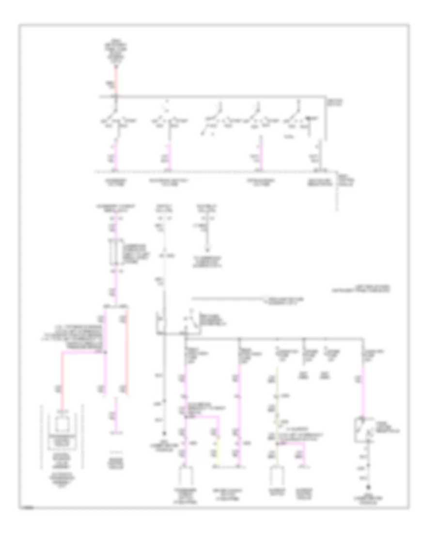 Power Distribution Wiring Diagram (4 of 4) for Chevrolet Sonic LT 2014
