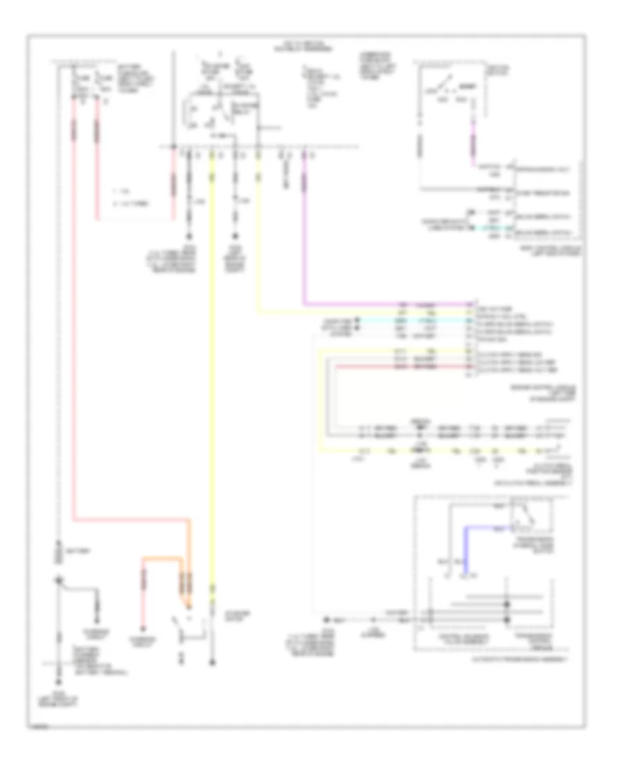 Starting Wiring Diagram for Chevrolet Sonic LT 2014