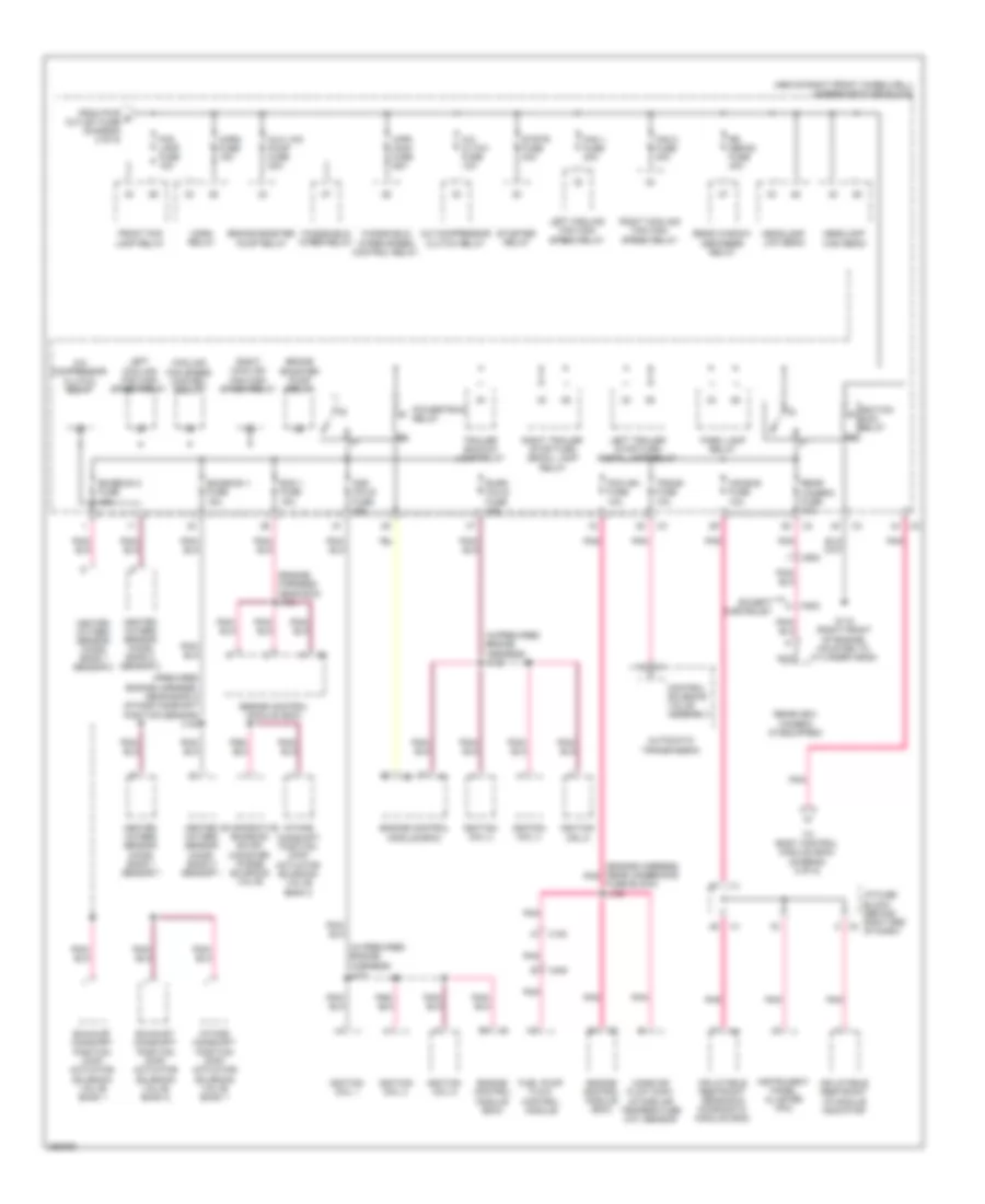 Power Distribution Wiring Diagram (3 of 5) for Chevrolet Traverse LTZ 2011