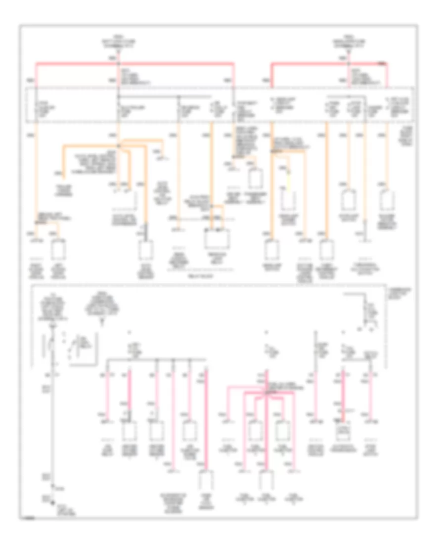 Power Distribution Wiring Diagram 2 of 4 for Chevrolet Venture 2001