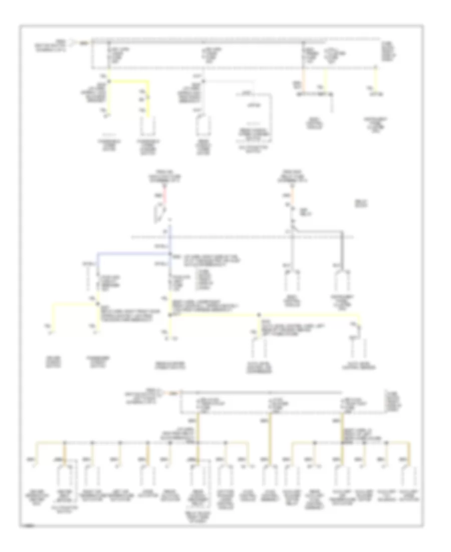 Power Distribution Wiring Diagram 4 of 4 for Chevrolet Venture 2001
