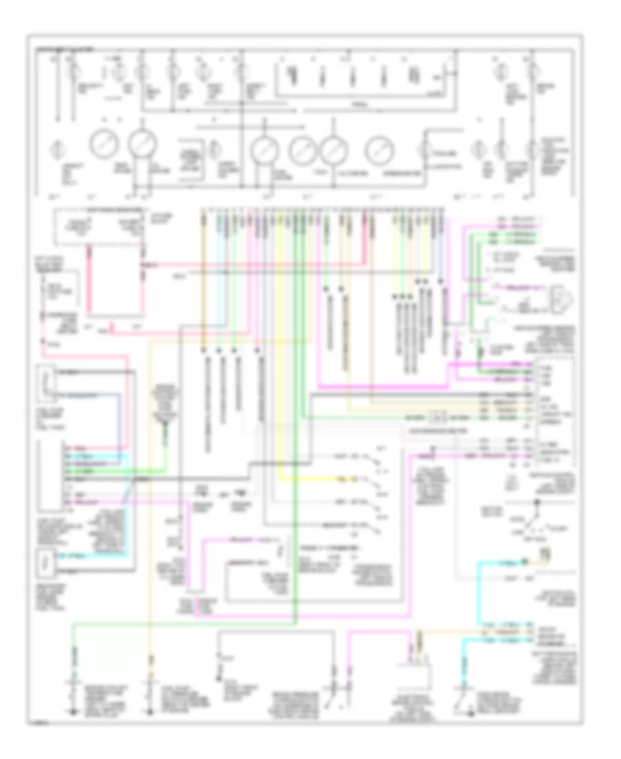 7 4L VIN J Instrument Cluster Wiring Diagram for Chevrolet Pickup C1999 1500