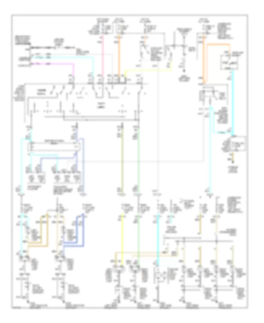 Exterior Lamps Wiring Diagram for Chevrolet S10 Pickup 1998