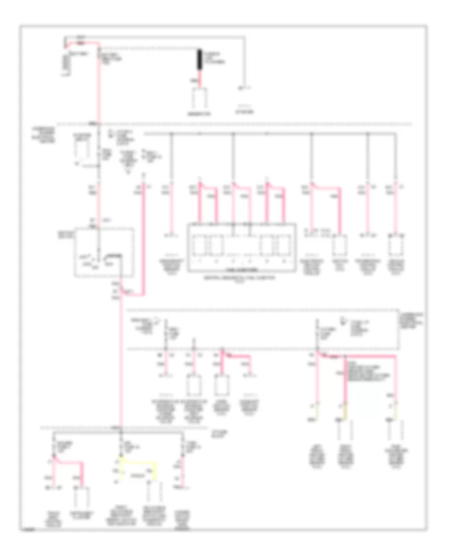 Power Distribution Wiring Diagram 1 of 5 for Chevrolet S10 Pickup 1998