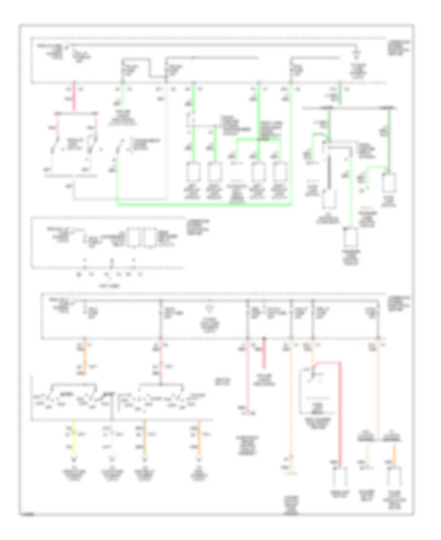 Power Distribution Wiring Diagram 2 of 5 for Chevrolet S10 Pickup 1998