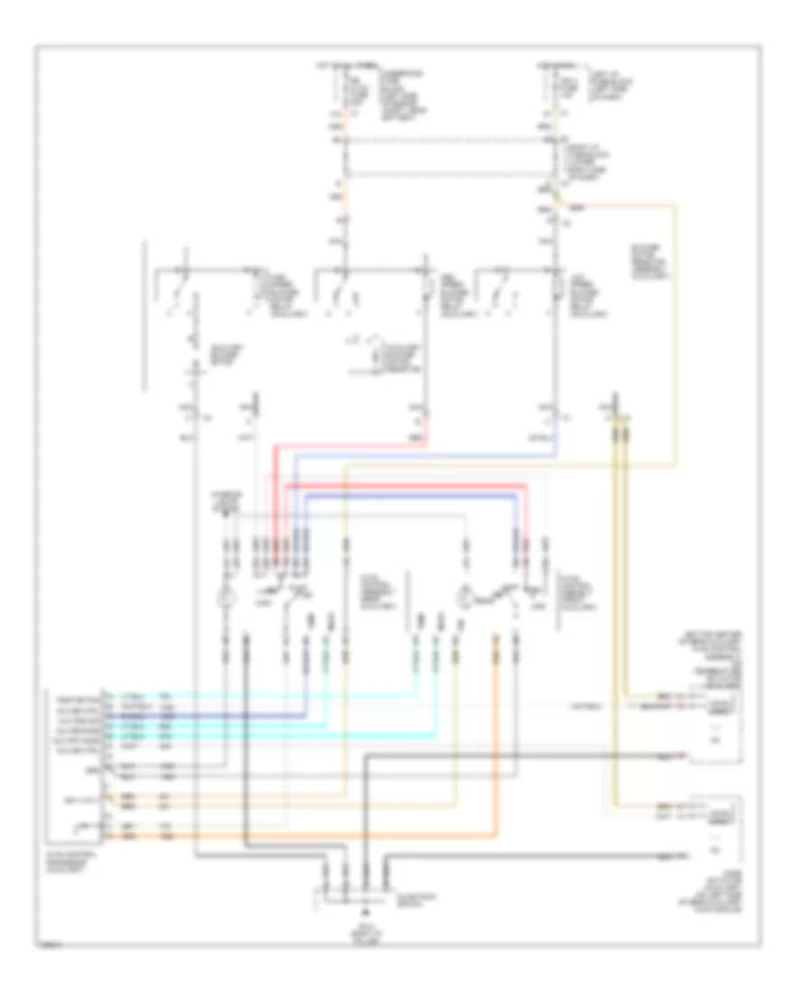 Manual AC Wiring Diagram, Rear with Heat  AC, without Sunroof for Chevrolet Suburban C1500 2002