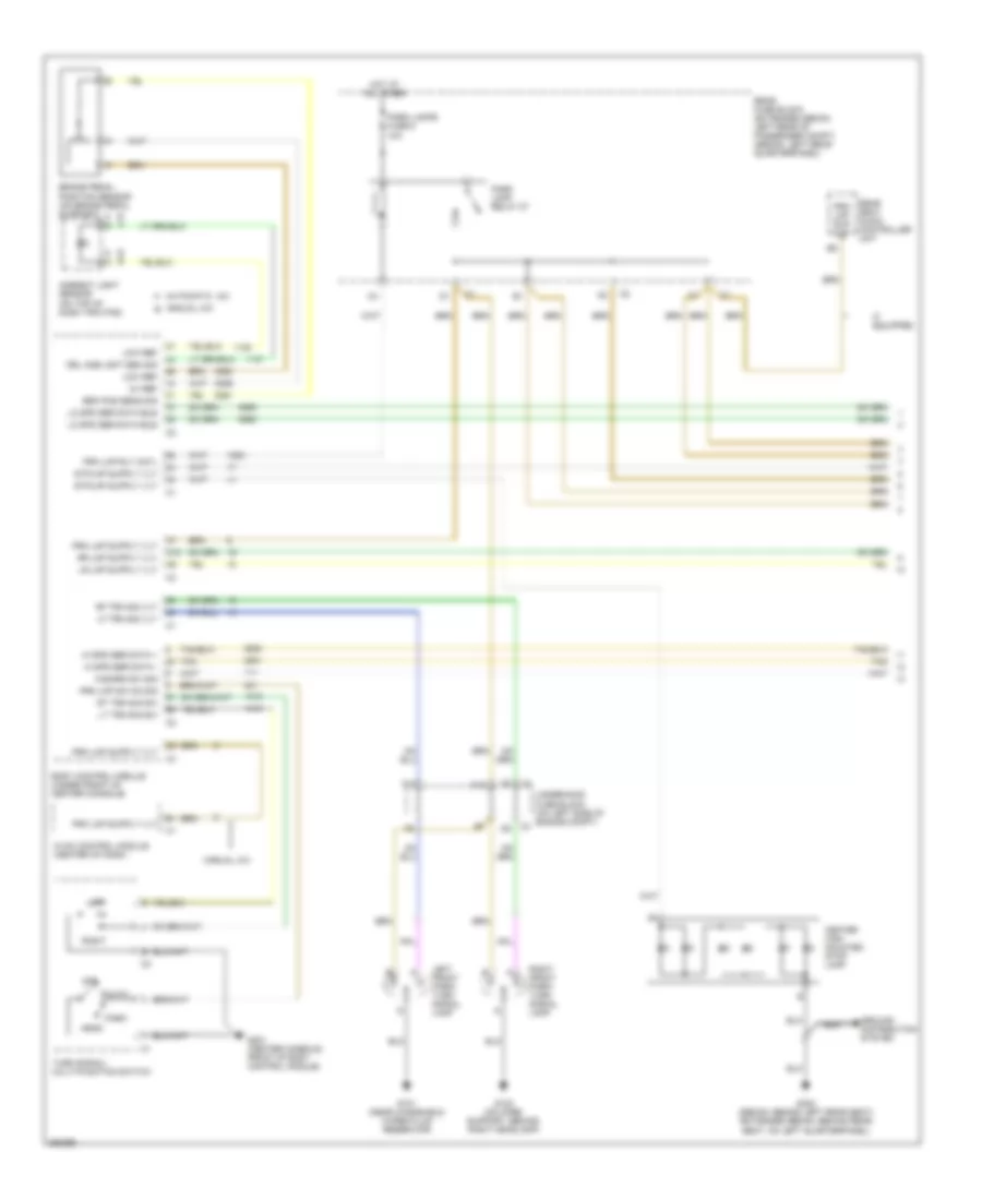 Exterior Lamps Wiring Diagram (1 of 2) for Chevrolet Malibu LS 2007