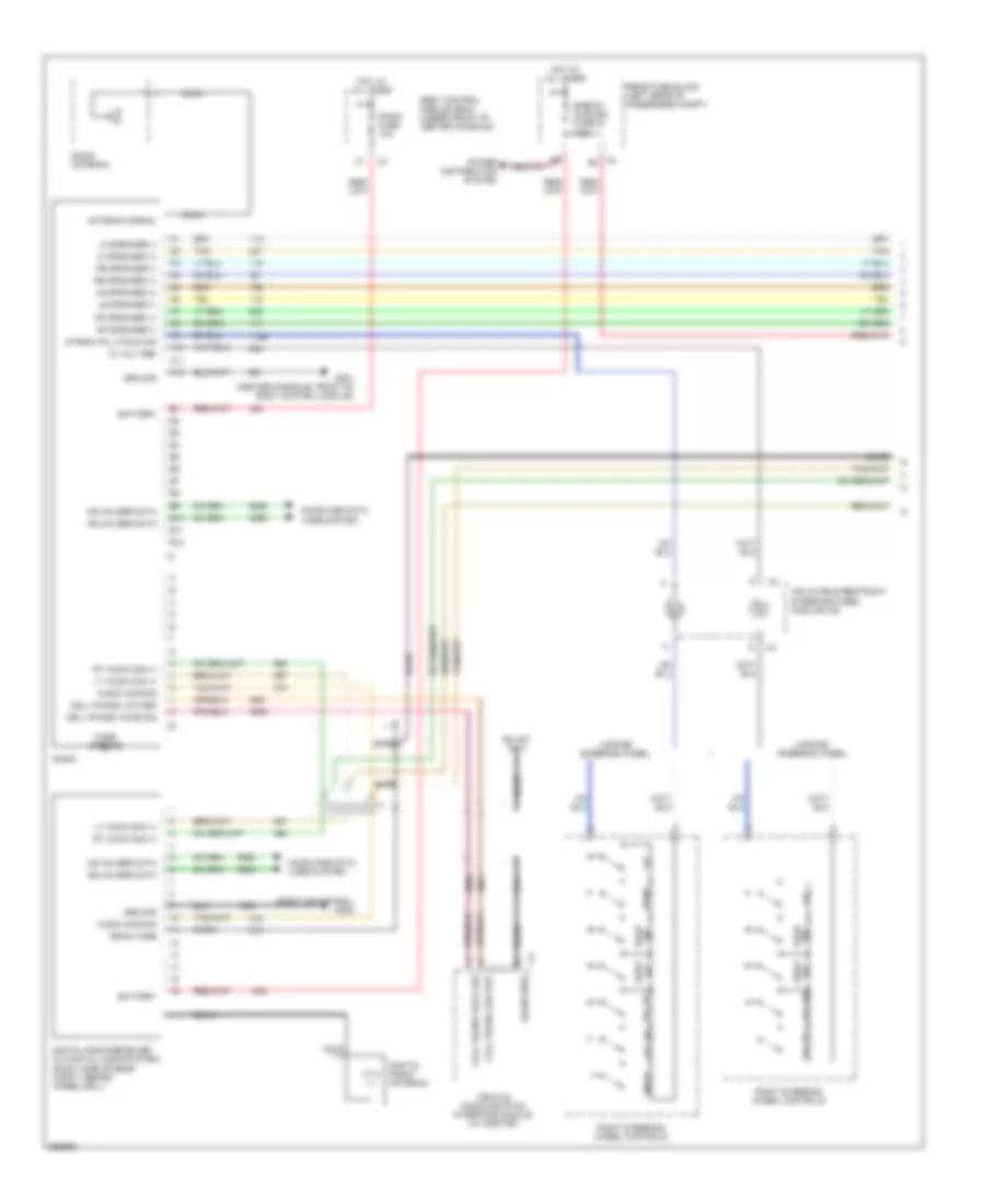 6-Speaker System Wiring Diagram, with DVD (1 of 2) for Chevrolet Malibu LS 2007