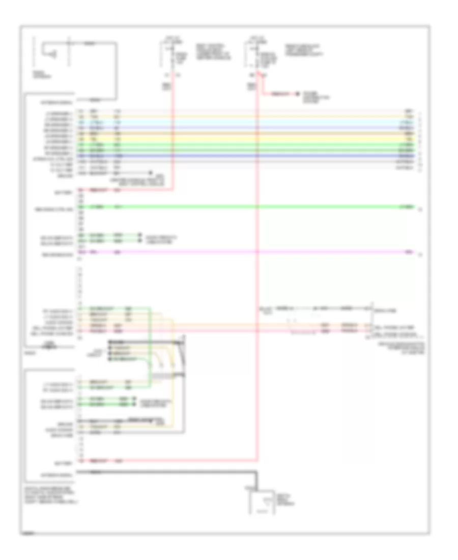 6-Speaker System Wiring Diagram, with Rear Controls (1 of 2) for Chevrolet Malibu LS 2007