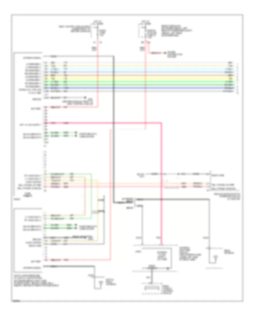 6 Speaker System Wiring Diagram without DVD or Rear Controls 1 of 2 for Chevrolet Malibu LS 2007
