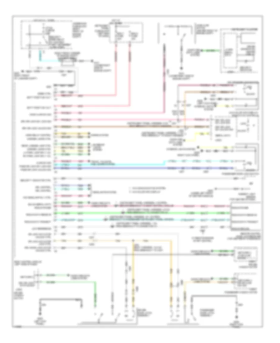 Forced Entry Wiring Diagram for Chevrolet Camaro LS 2014