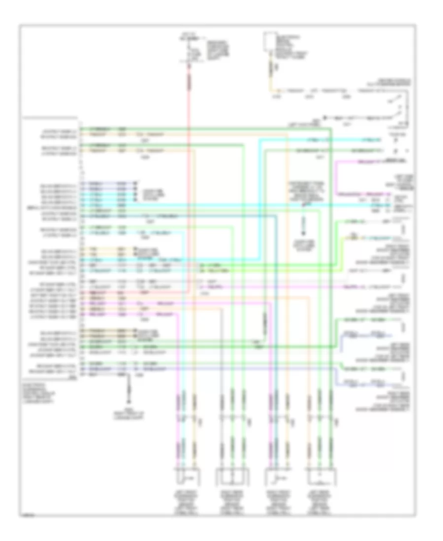 Electronic Suspension Wiring Diagram for Chevrolet Camaro LS 2014