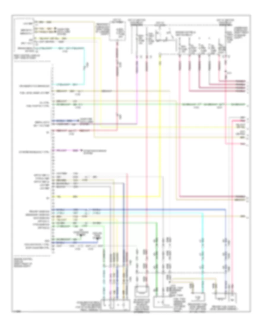 6.2L VIN P, Engine Performance Wiring Diagram (1 of 5) for Chevrolet Camaro LS 2014