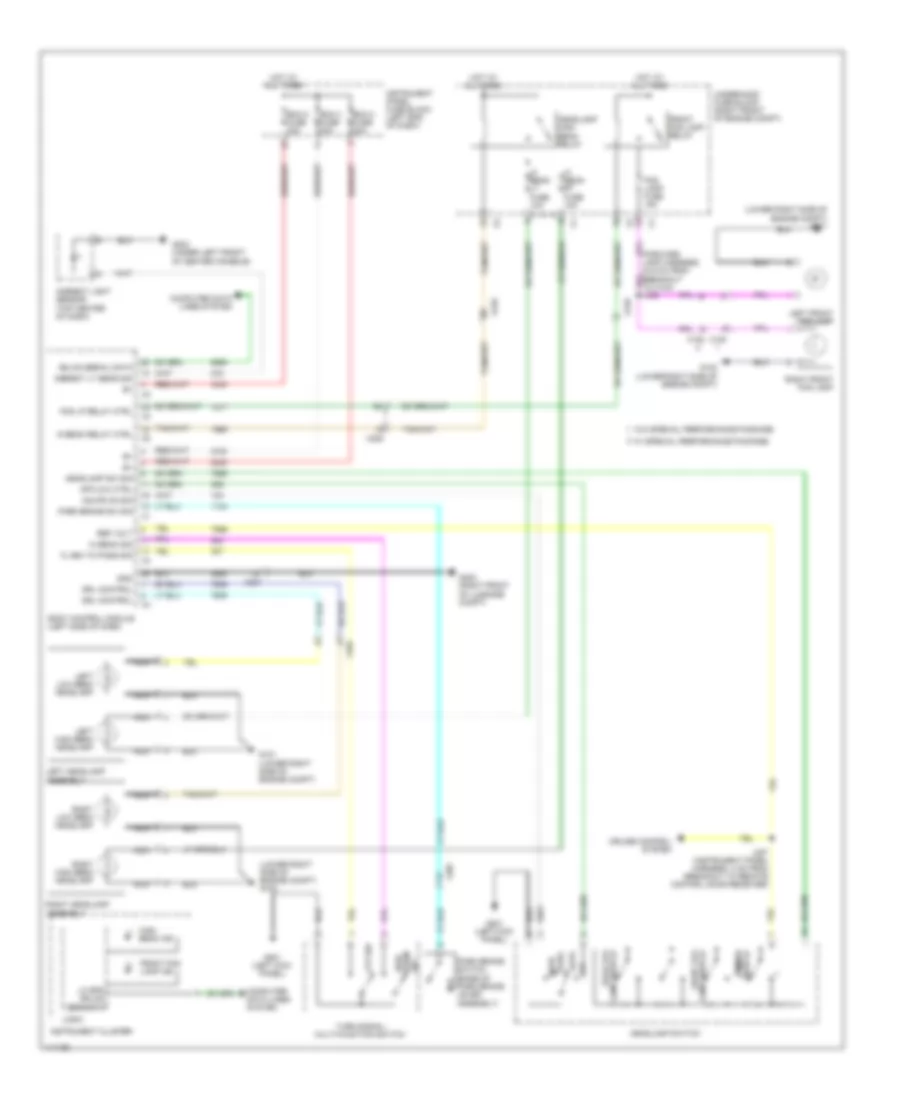 Headlamps Wiring Diagram, without High Intensity Discharge for Chevrolet Camaro LS 2014