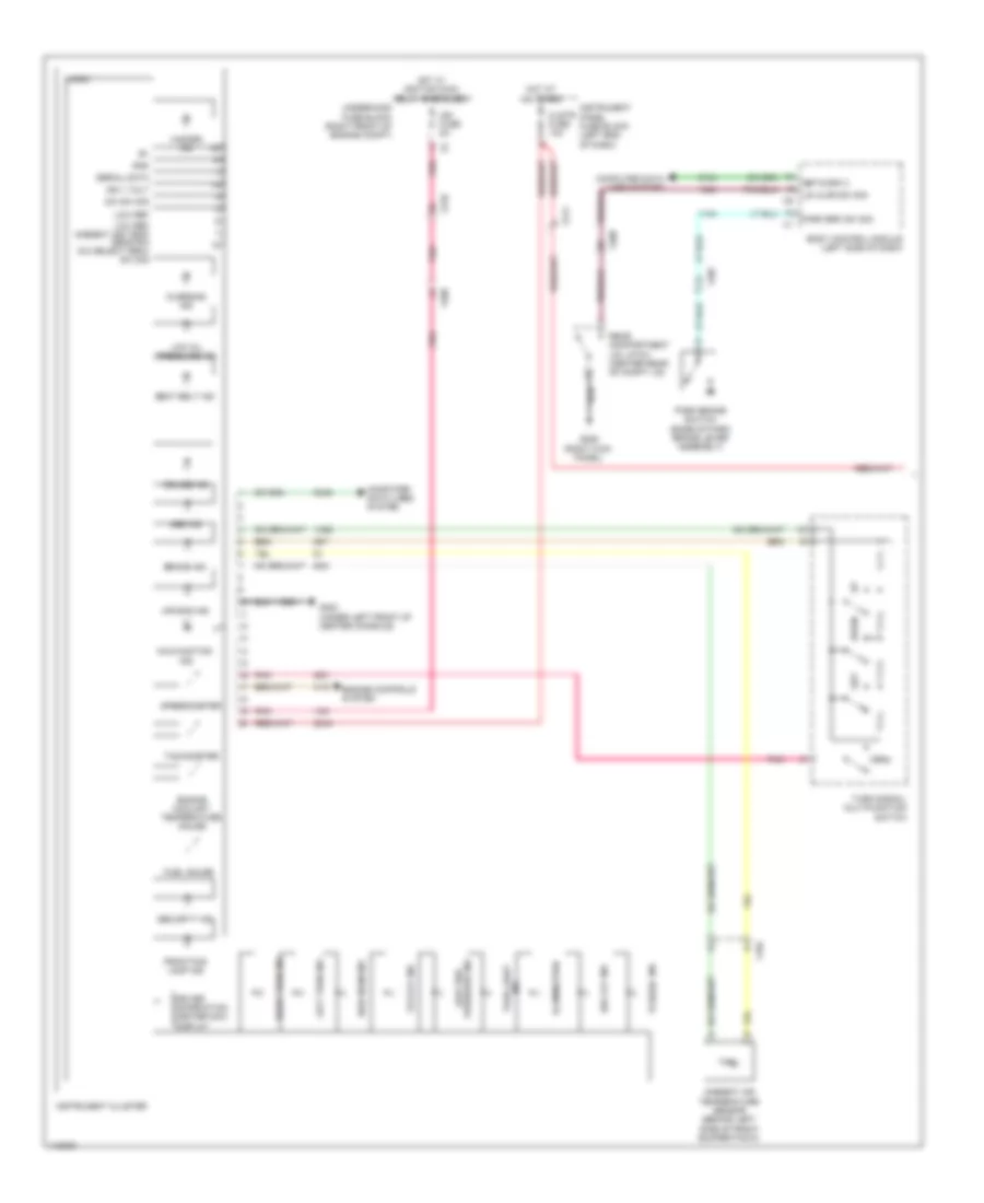 Instrument Cluster Wiring Diagram (1 of 2) for Chevrolet Camaro LS 2014