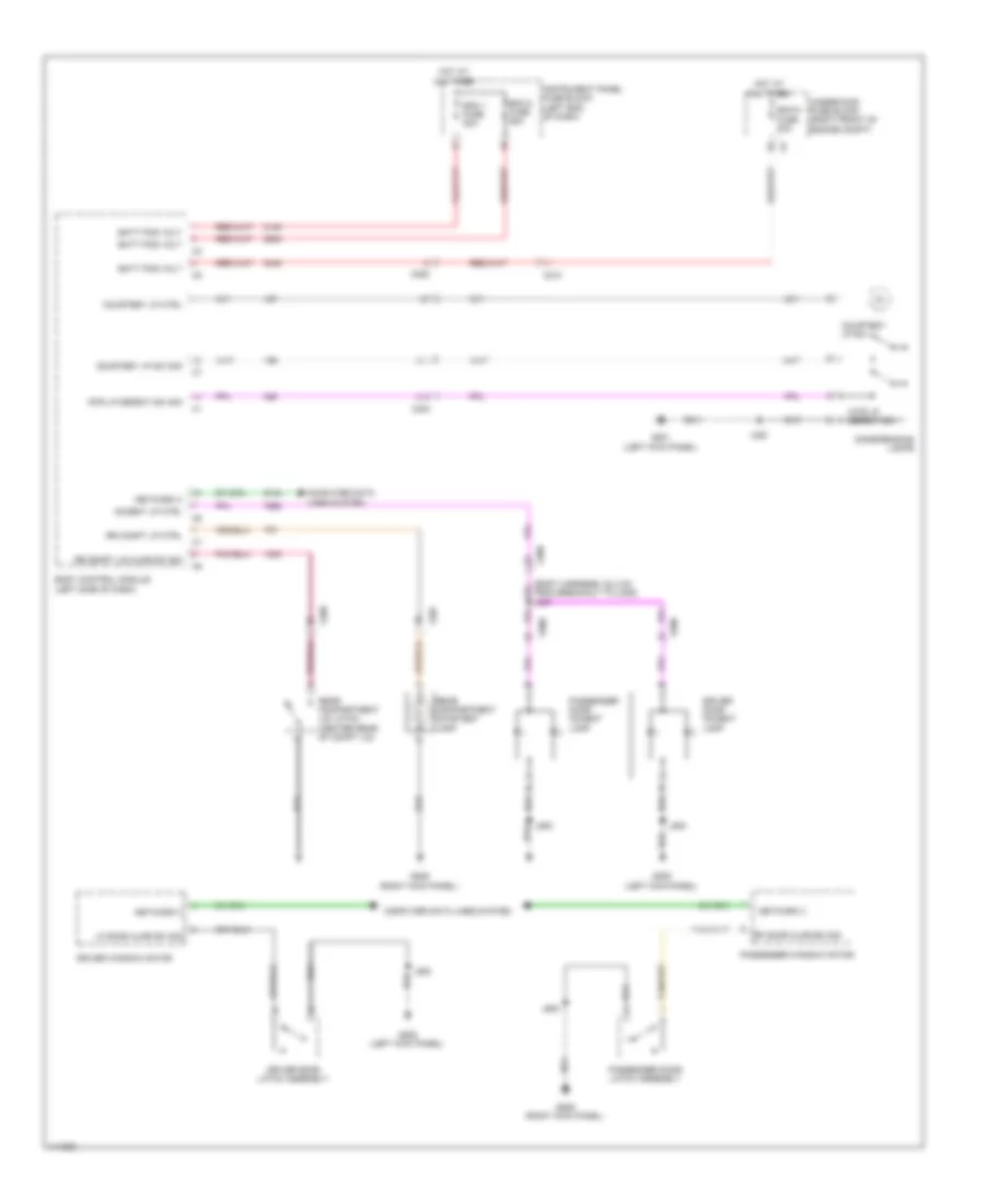 Courtesy Lamps Wiring Diagram for Chevrolet Camaro LS 2014