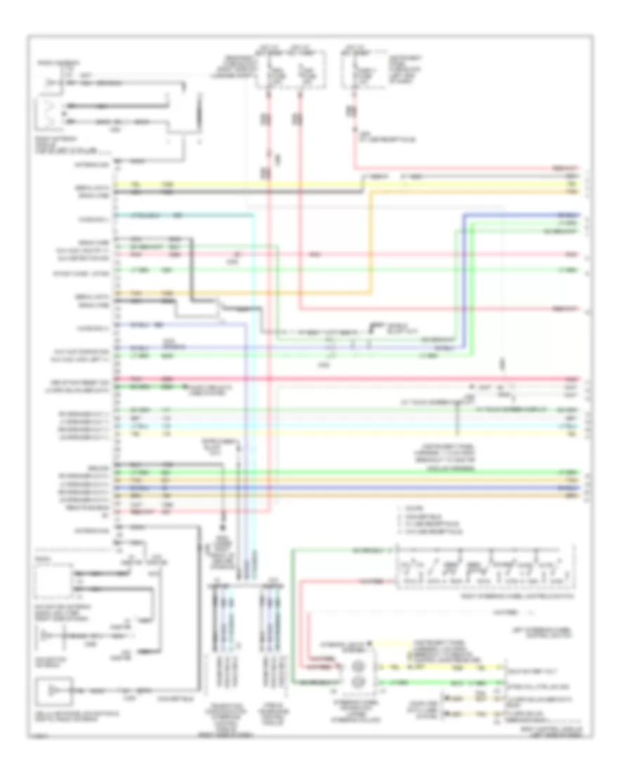 Navigation Wiring Diagram Base 1 of 2 for Chevrolet Camaro LS 2014