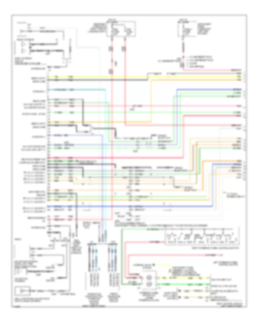 Navigation Wiring Diagram Premium 1 of 3 for Chevrolet Camaro LS 2014