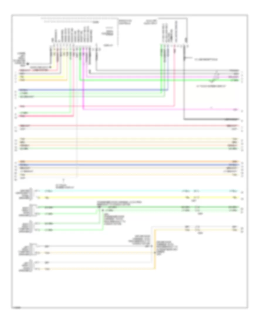 Navigation Wiring Diagram, Premium (2 of 3) for Chevrolet Camaro LS 2014